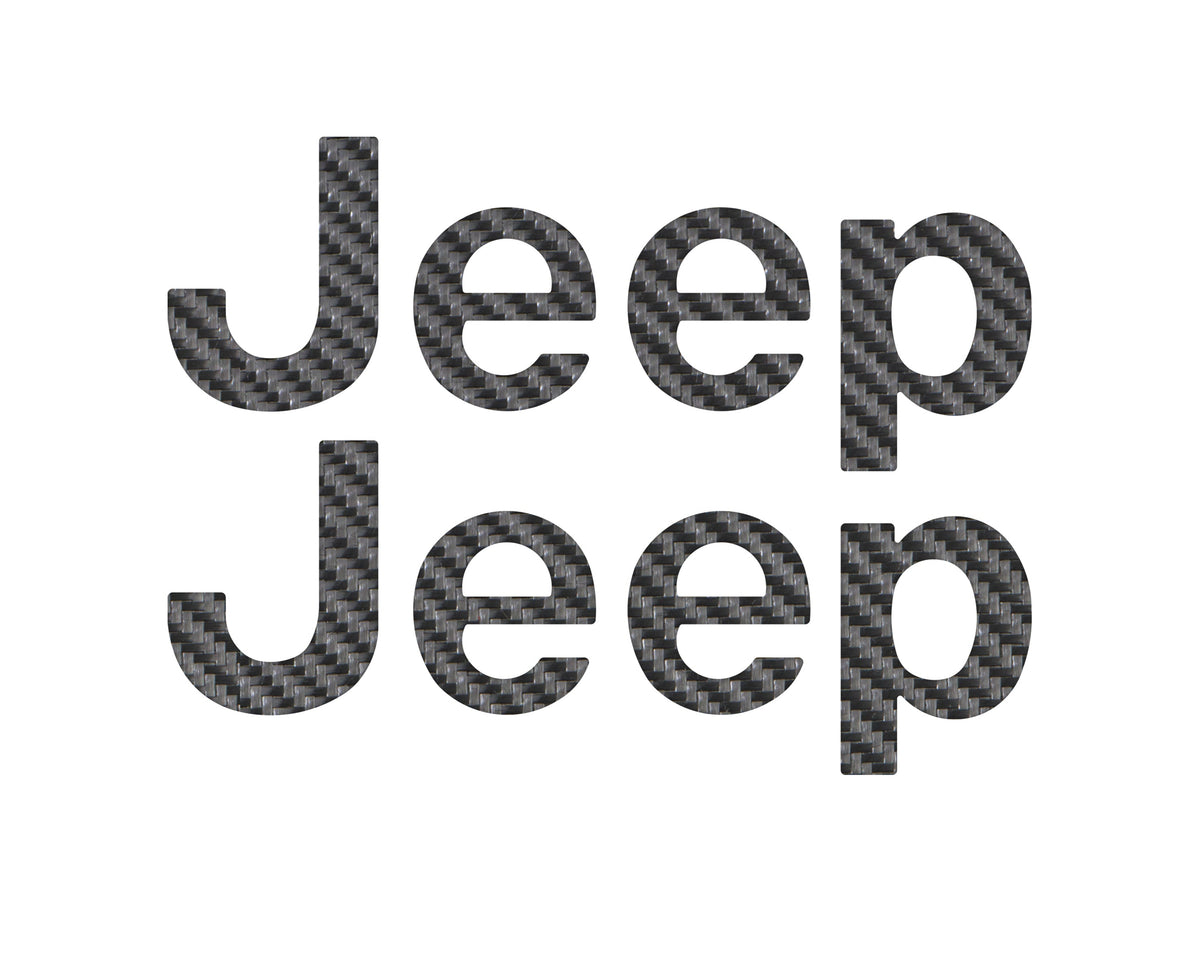 Driver & Passenger Side Emblem Overlays Fits 2019-2027 Jeep Gladiator
