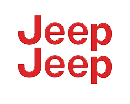 Driver & Passenger Side Emblem Overlays Fits 2019-2027 Jeep Gladiator