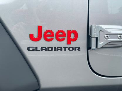 Driver & Passenger Side Emblem Overlays Fits 2019-2027 Jeep Gladiator