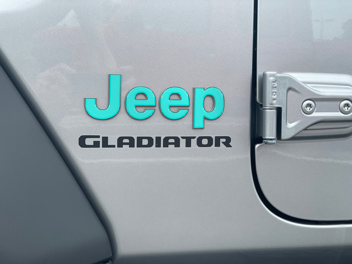 Driver & Passenger Side Emblem Overlays Fits 2019-2027 Jeep Gladiator