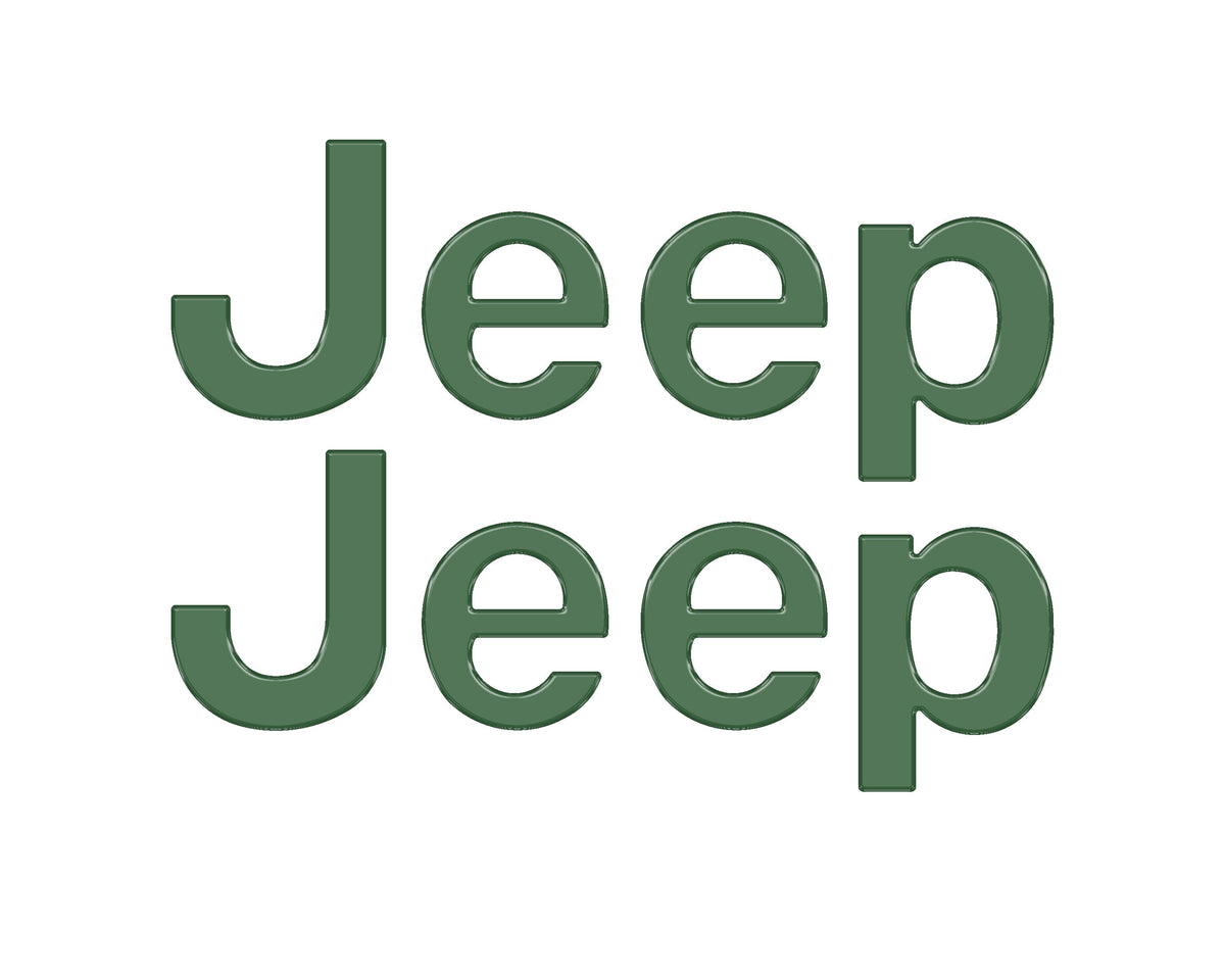 Driver & Passenger Side Emblem Overlays Fits 2019-2027 Jeep Gladiator
