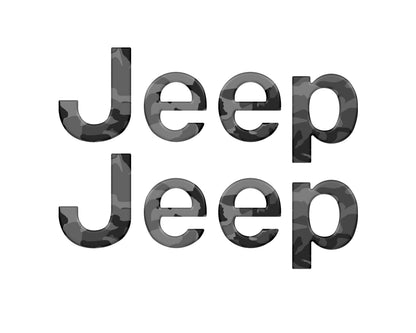 Driver & Passenger Side Emblem Overlays Fits 2019-2027 Jeep Gladiator