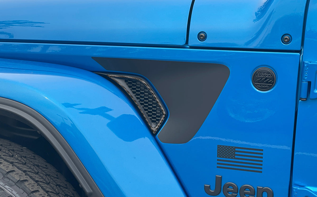 Side Vender Vent Accent Overlays Fits 2019-2027 Jeep Gladiator
