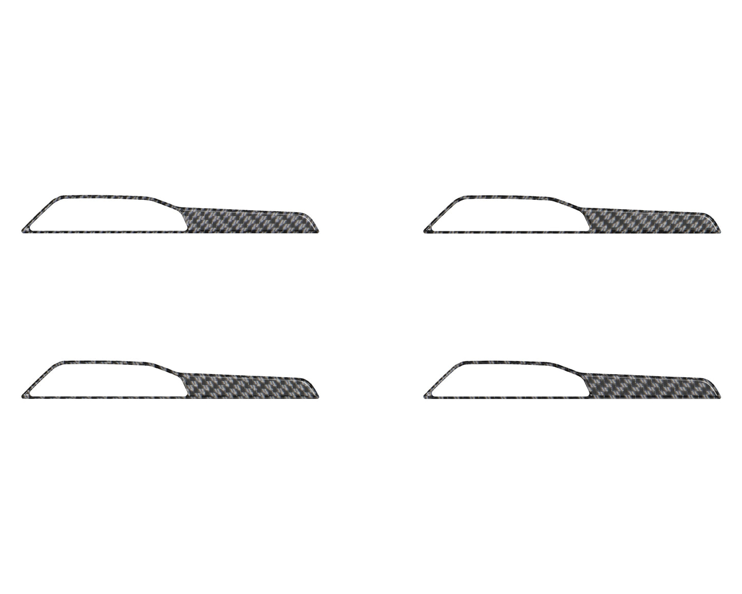 Hood Hinge Side Accent Overlays Fits 2019-2026 Jeep Gladiator