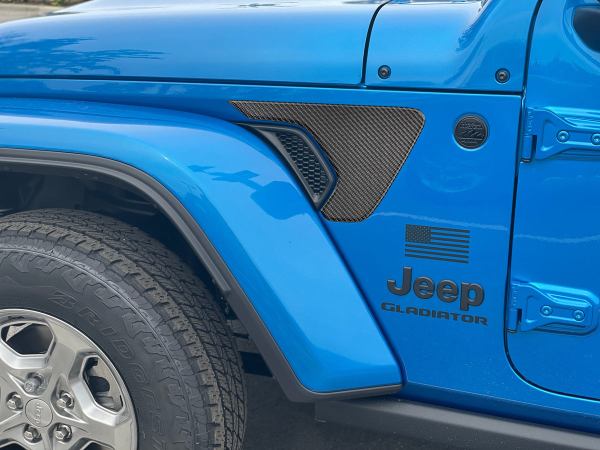 Fender Vent Surround Accent Overlays Fits 2019-2027 Jeep Gladiator