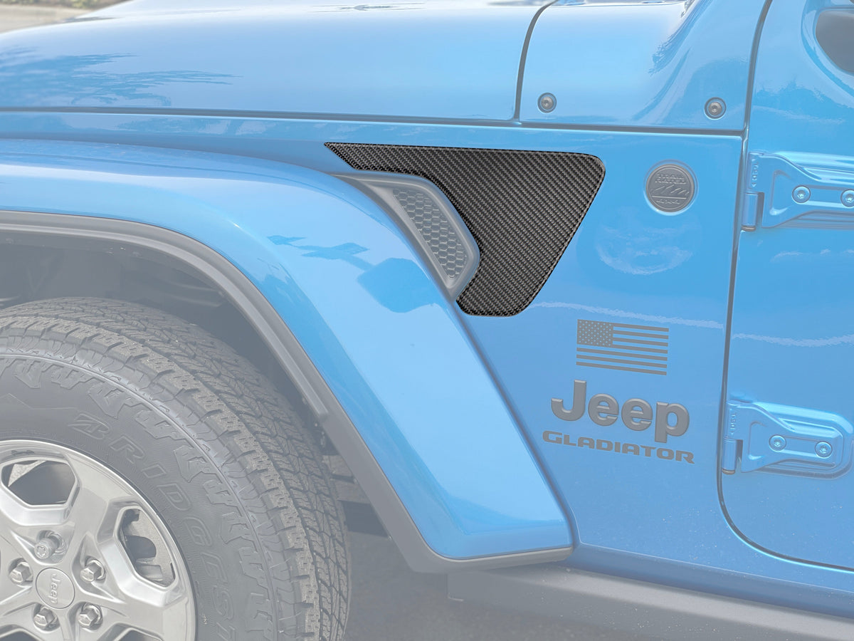 Fender Vent Surround Accent Overlays Fits 2019-2027 Jeep Gladiator