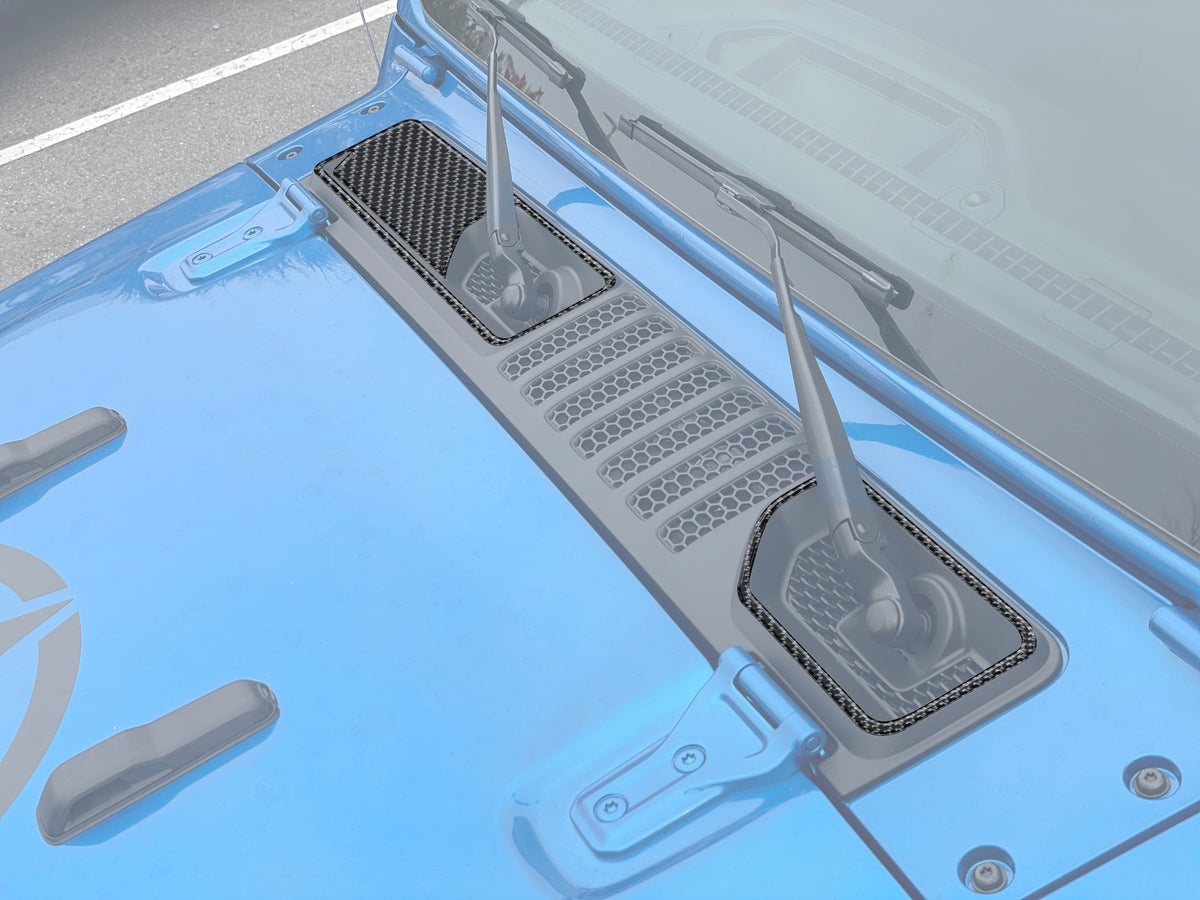 Center Cowl Accent Overlays Fits 2019-2027 Jeep Gladiator
