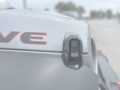 Hood Hinge Accent Overlays Fits 2019-2027 Jeep Gladiator