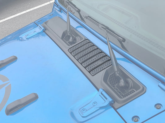 Upper Cowl Center Vent Overlay Fits 2019-2026 Jeep Gladiator