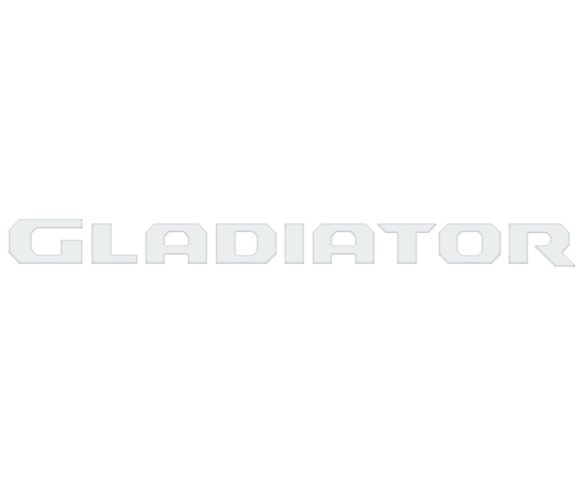 Tailgate Letter Replacement Overlays Fits 2020-2027 Jeep Gladiator