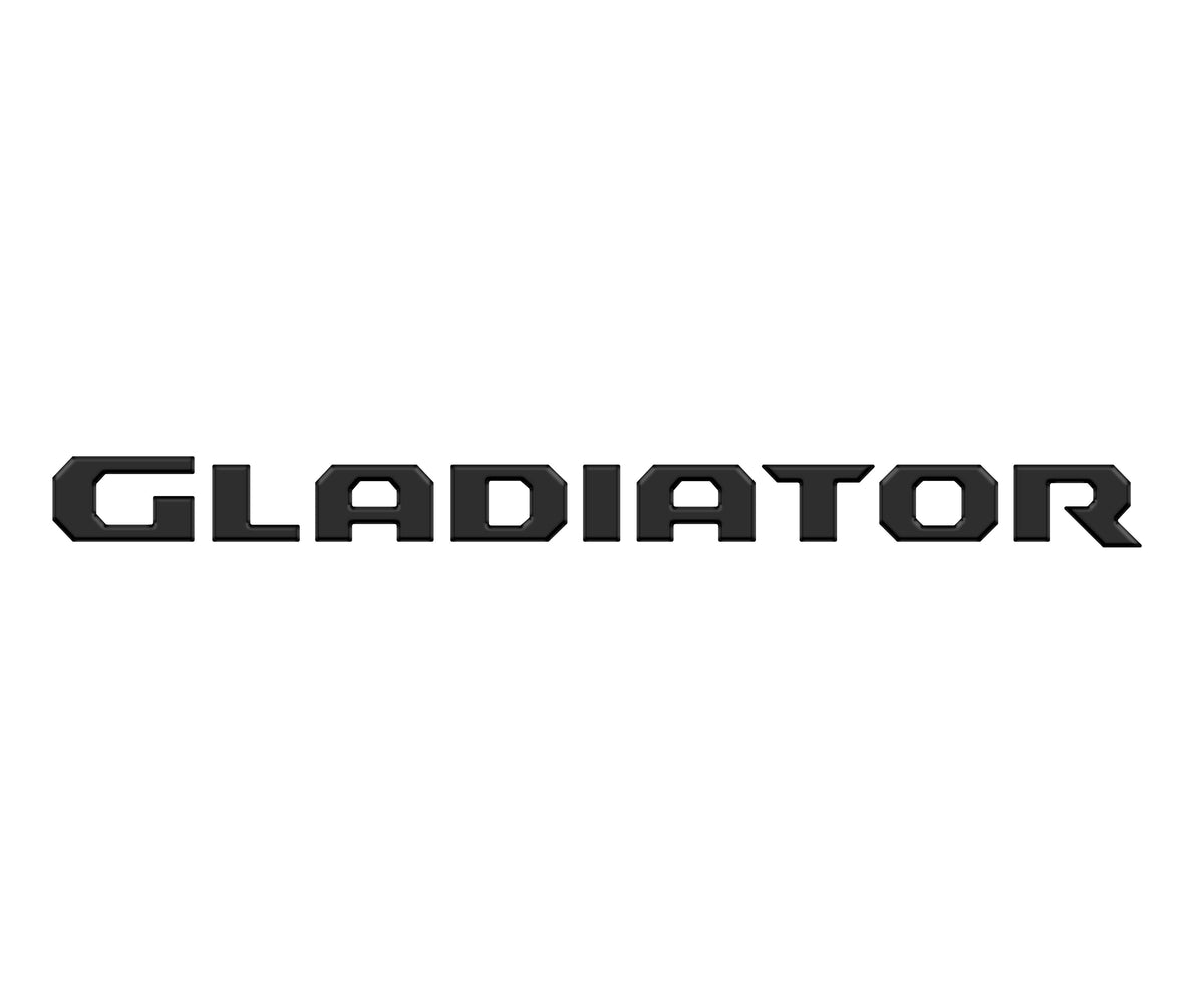 Raised Lettering Decal Fits 2020-2027 Jeep Gladiator