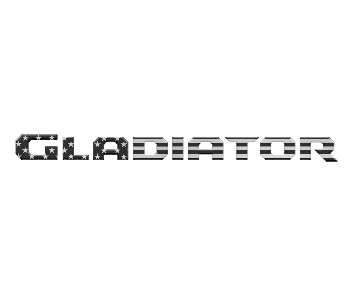 Raised Lettering Decal Fits 2020-2027 Jeep Gladiator