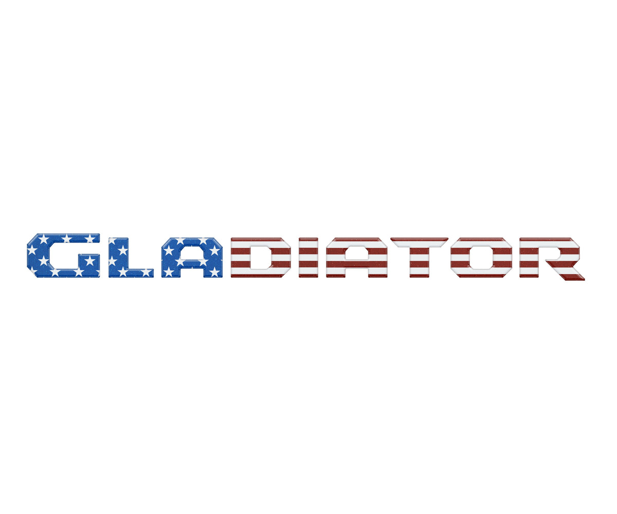Raised Lettering Decal Fits 2020-2027 Jeep Gladiator