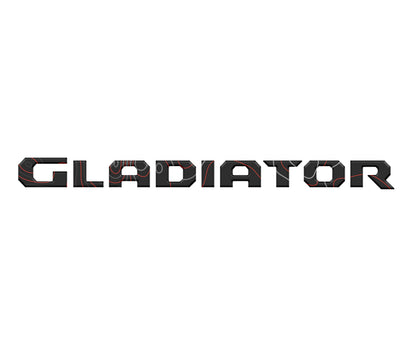 Raised Lettering Decal Fits 2020-2027 Jeep Gladiator