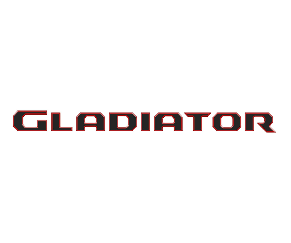 Raised Lettering Decal Fits 2020-2027 Jeep Gladiator