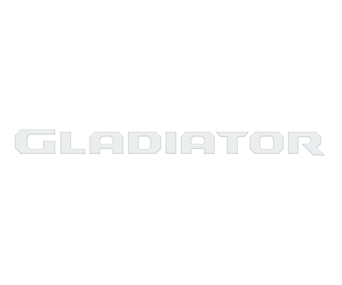 Raised Lettering Decal Fits 2020-2027 Jeep Gladiator