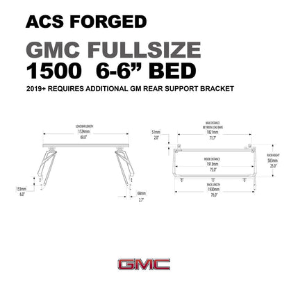ACS FORGED Bed Rack for GMC TRUCKS