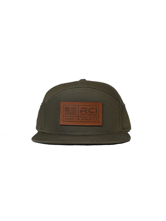 RCI Leather Patch Hat Green