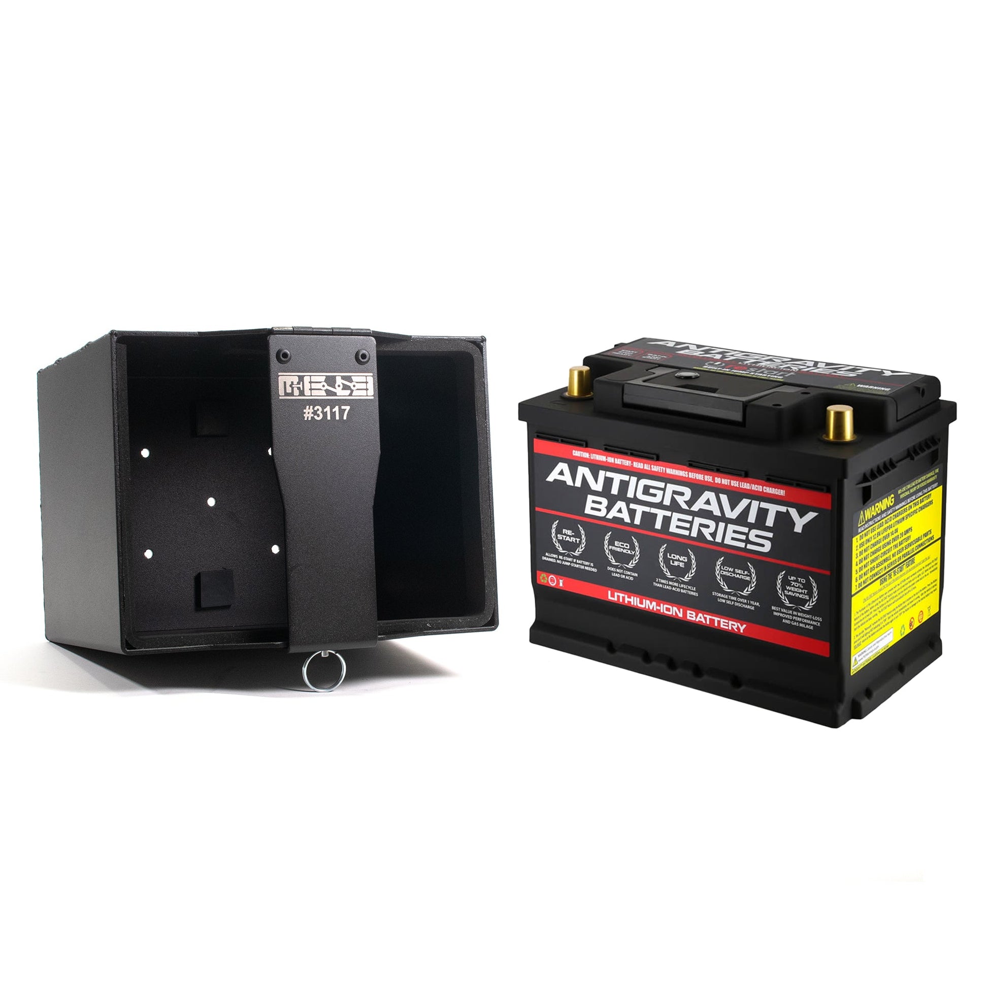 MeLe Group 35 battery mount for Antigravity Battery Group 35 lithium battery.