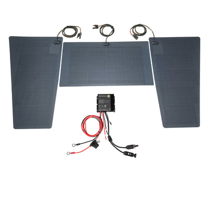 Hummer H2 Lensun 135W (3x45w) Hood/Bonnet Flexible Solar Panel-3