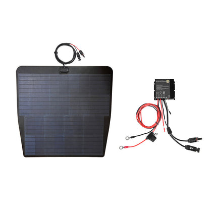 Hyundai Kona (2017-Present) Lensun 85W Hood Flexible Solar Panel-3