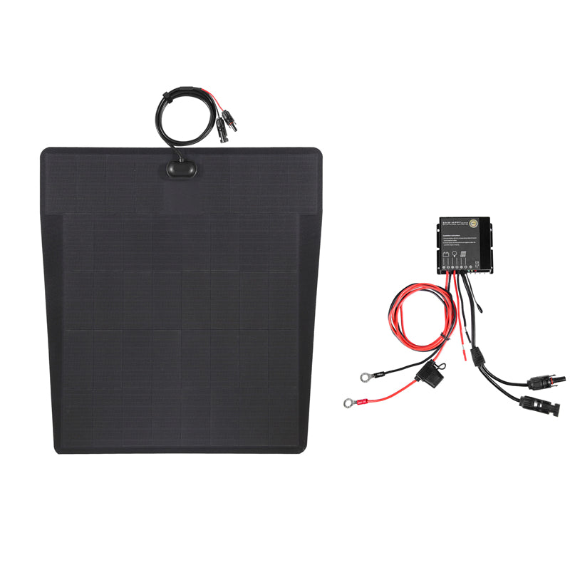 Hyundai Palisade (2019-Present) Lensun 100W 12V Hood Flexible Solar Panel-3