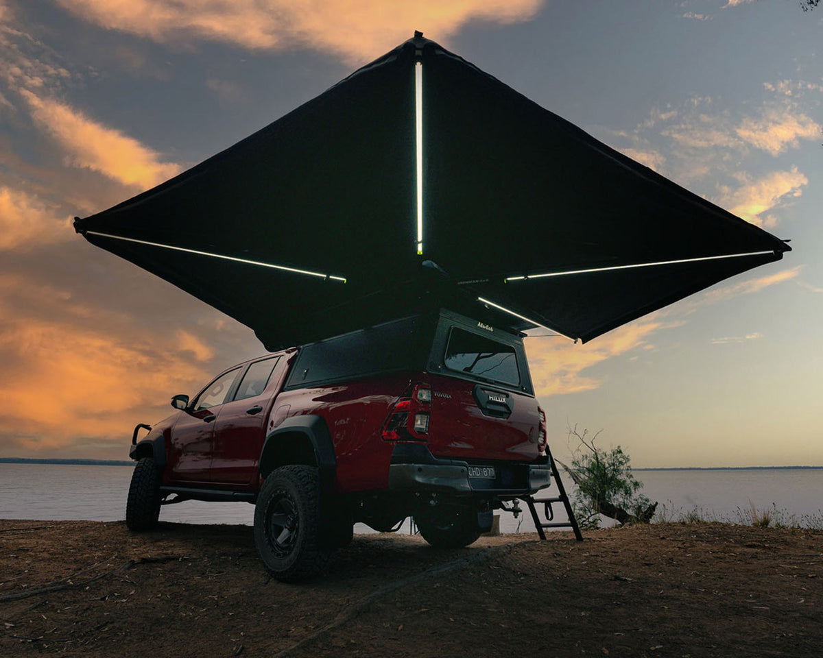 Deltawing 270 6.5 ft FreeStanding Awning - Left Side of Vehicle