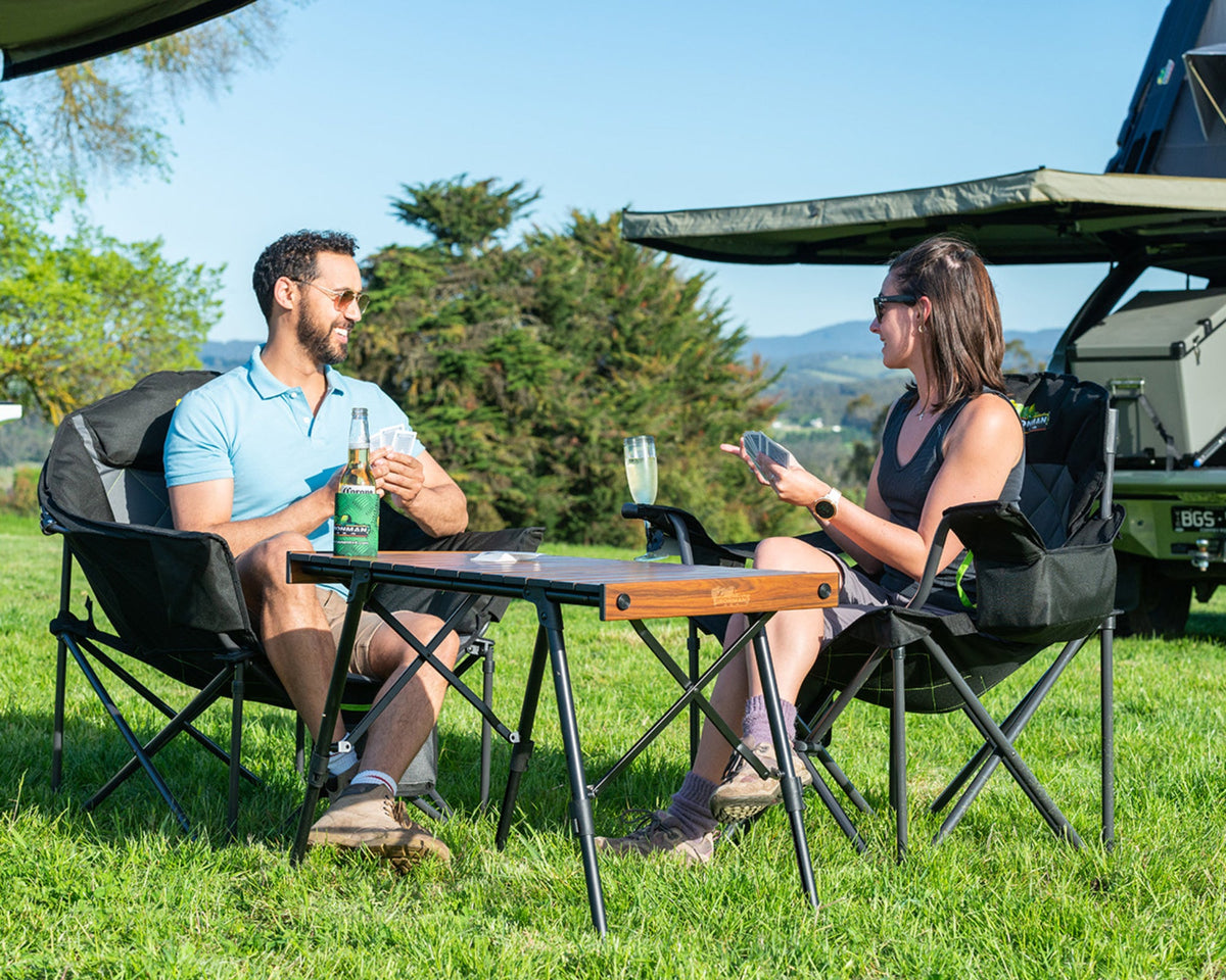 King Quad Camp Chair with Lumbar Support