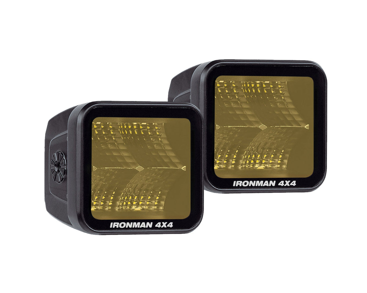 2.8" LED Cube Light Kit - Flood Beam - Amber