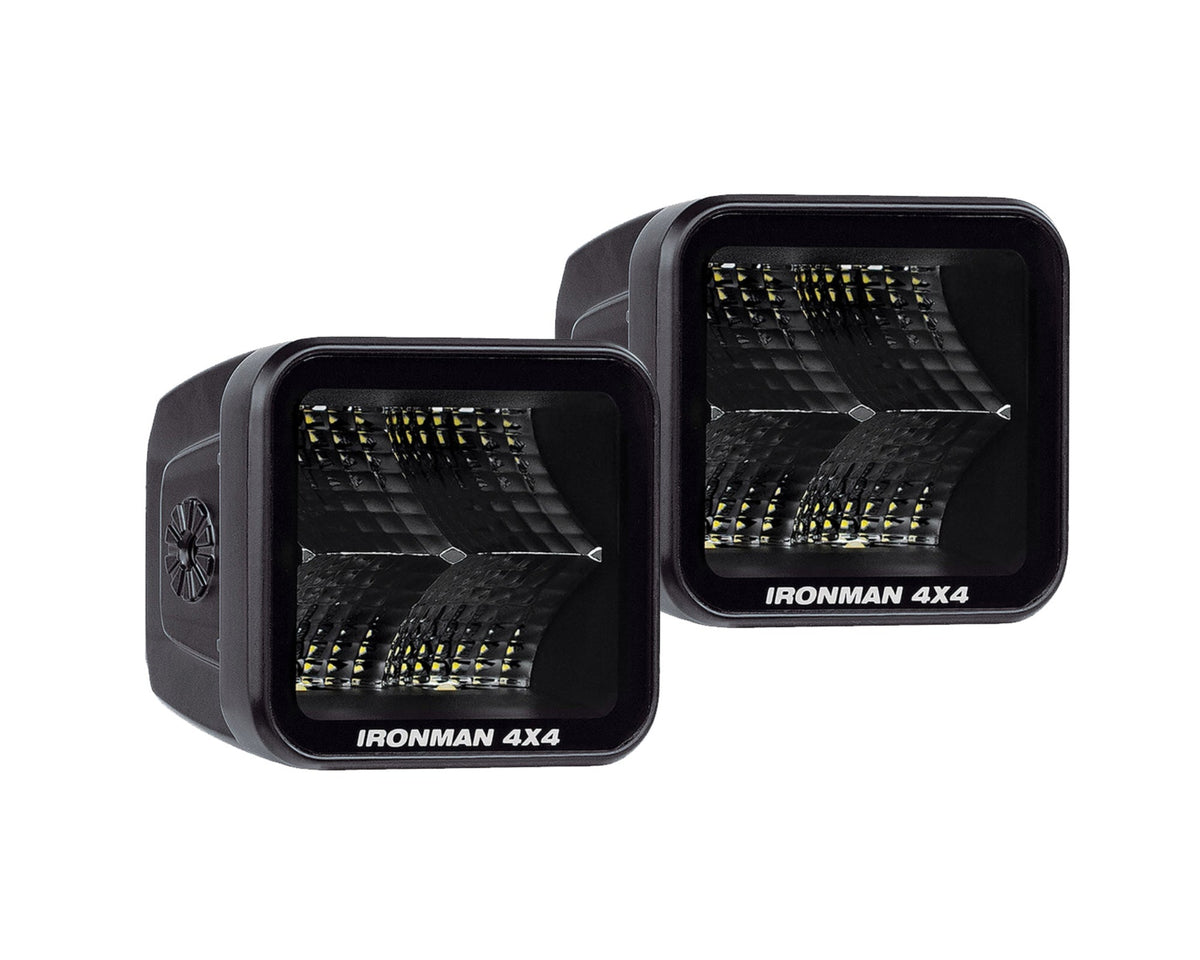 2.8" LED Cube Light Kit - Flood Beam - Clear