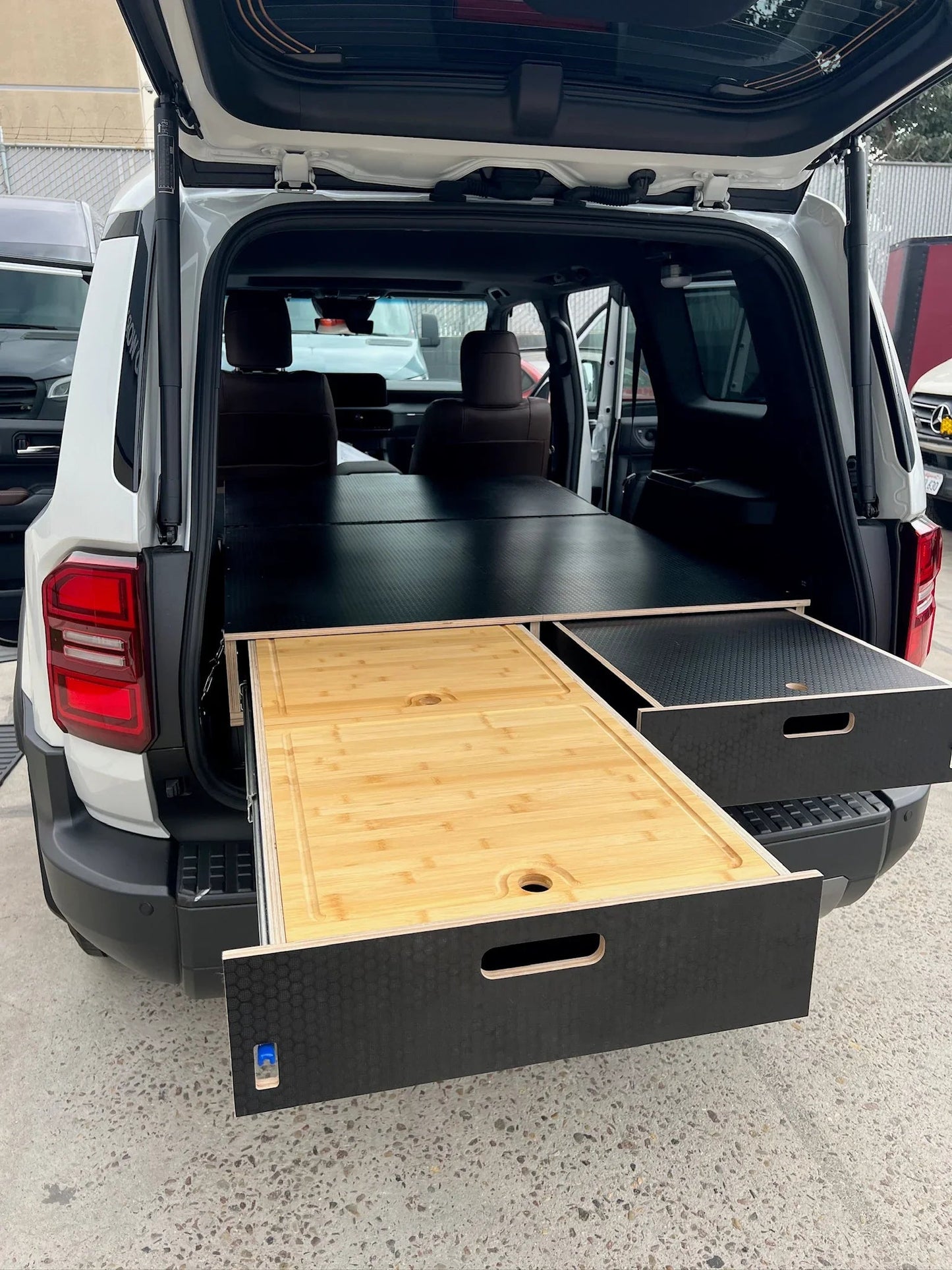 Land Cruiser 250 Dual Drawer Storage PreCut Kit - 2 Options