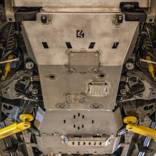 Tacoma Full Skid Plates / 2nd Gen / 3rd Gen / 2005-2023 |  - compatible with stock exhaust | Hammer Black Powder Coat