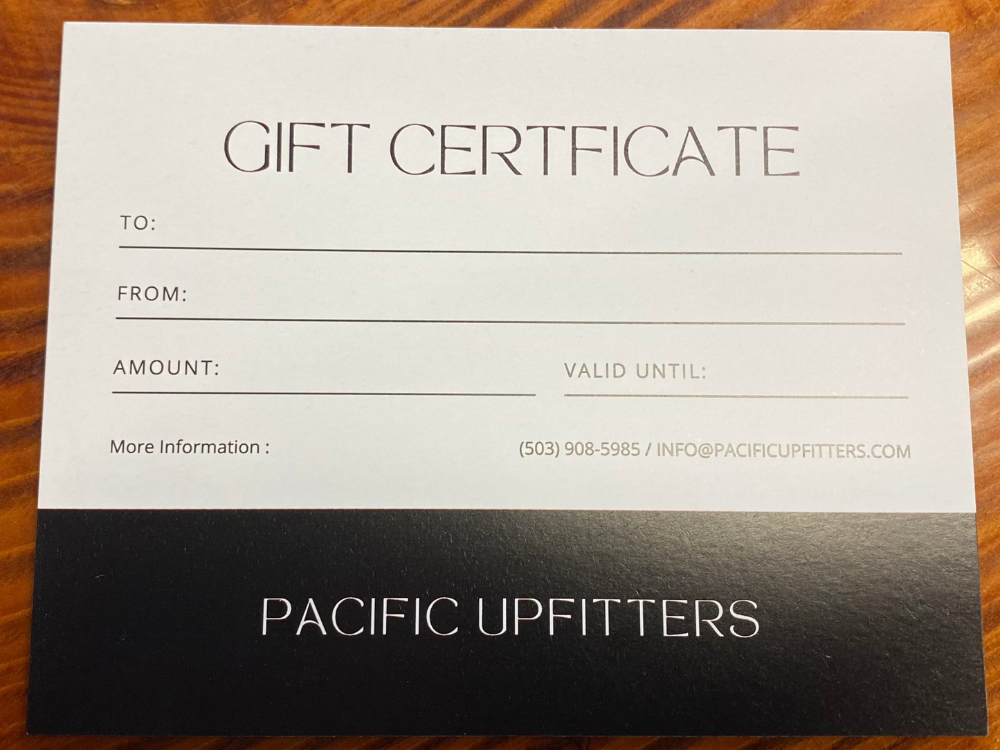 PACUP Gift Card