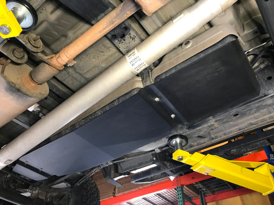 Fuel Tank Skid Plate | 15-Present F-150 - 36 Gallon (141, 145, 157, 163in wheelbase) - 1/4" 5052 Aluminum - Raw Metal
