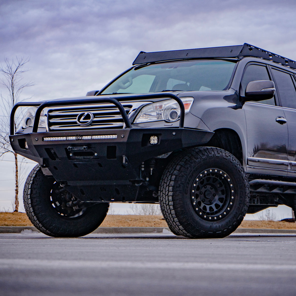 Lexus GX460 & Toyota 4Runner Front Skid Plate / 5th Gen / 2010-2024 |  - KDSS | Hammer Black Powder Coat