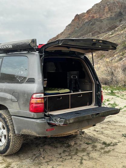 Land Cruiser 100 | Dual Drawer Storage System & Bed Platform | 1998–2007 Toyota