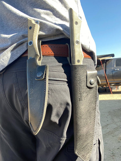 Leather Belt Sheath for Overland Utility Knife