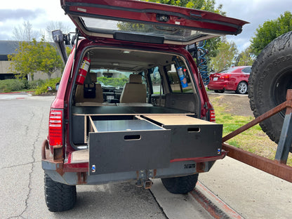 Land Cruiser 80 Series Dual Drawer Pre-Cut Kit! - 2 options