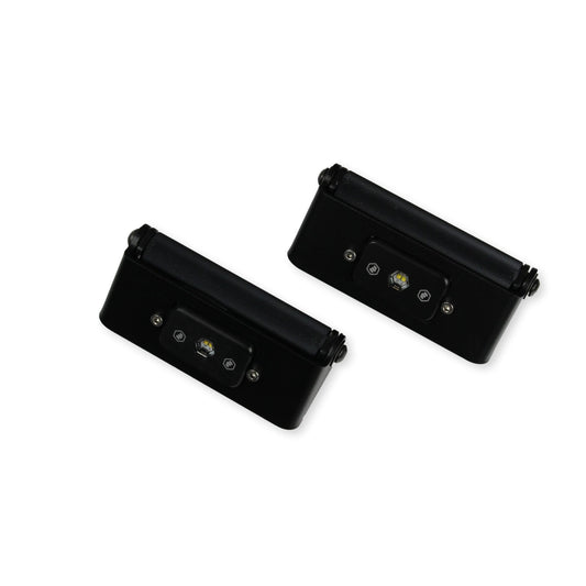 Roof Rack Grab Handles with Light Mounts - Baja Designs Dome Lights (White Light/PAIR)