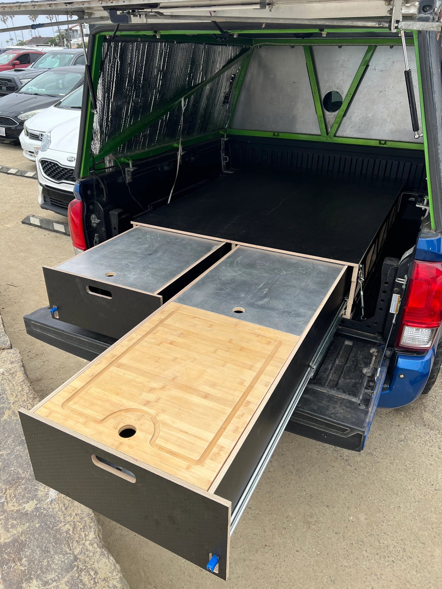 Toyota Tacoma 2nd Gen - 3rd Gen Dual Drawer Storage PreCut Kit - 2 options