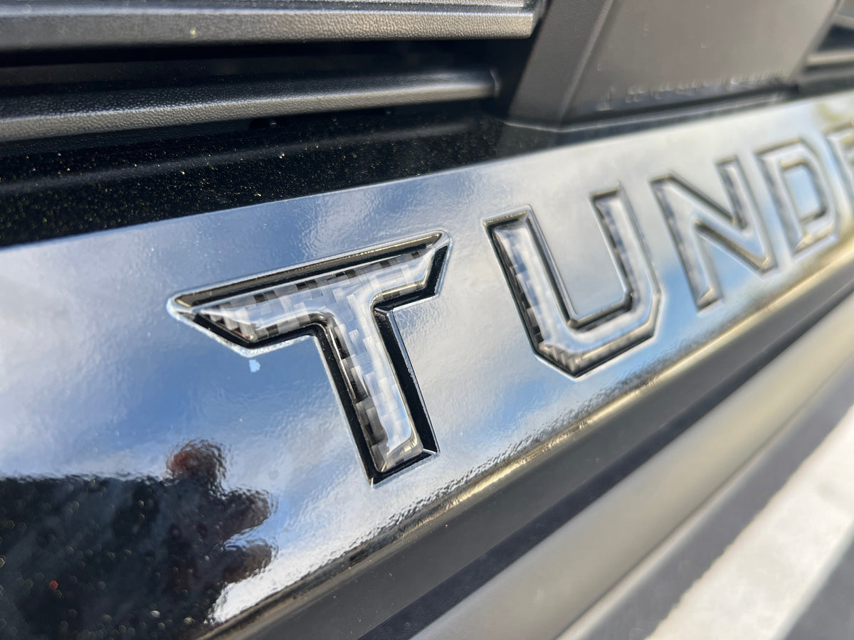 Lower Grille Letter Inserts Fits 2022-2027 Toyota Tundra