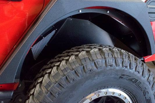 2018-2023 Jeep Wrangler JL JLU Rear Inner Fenders Black