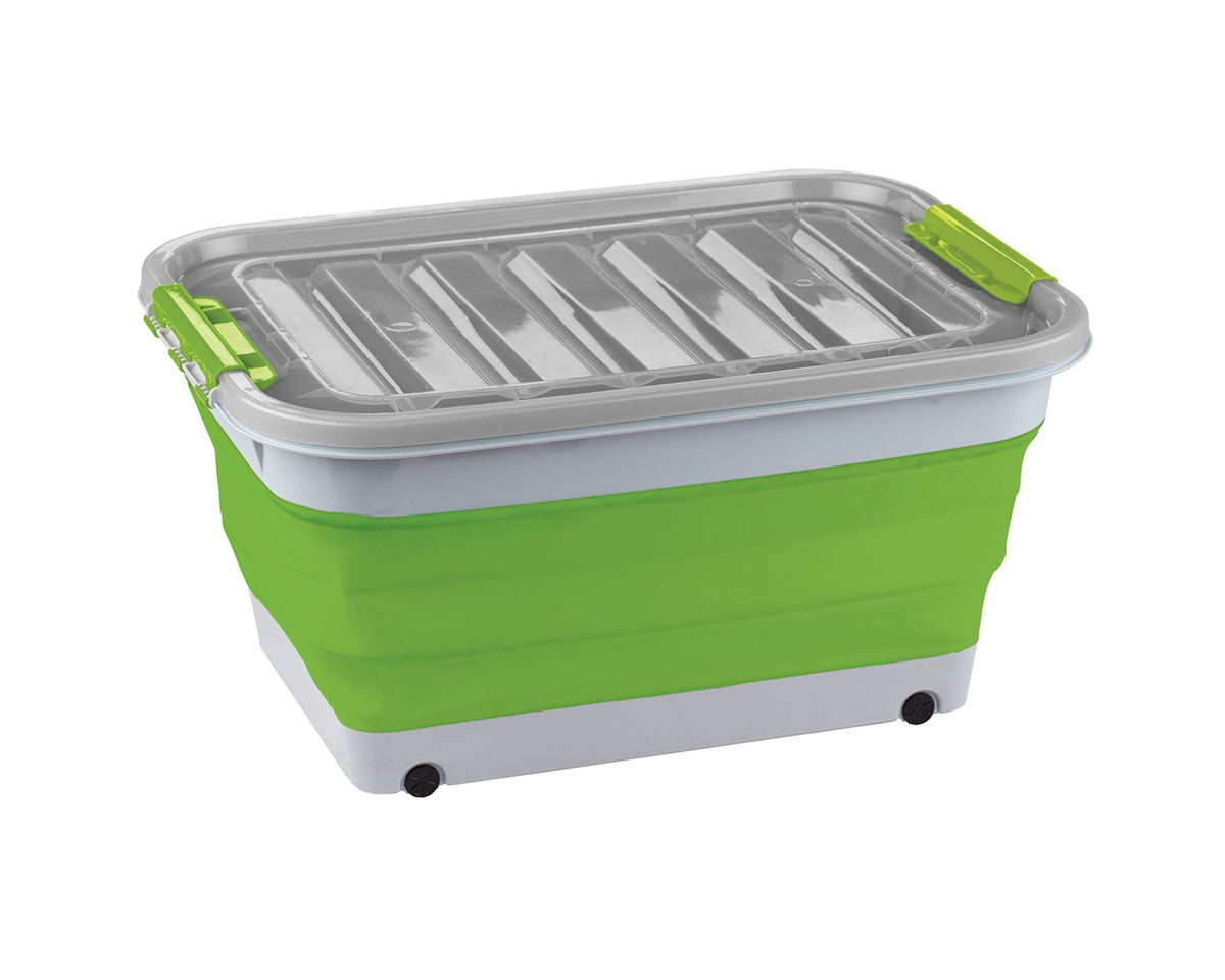 Collapsible Storage Tub with Lid - 45L