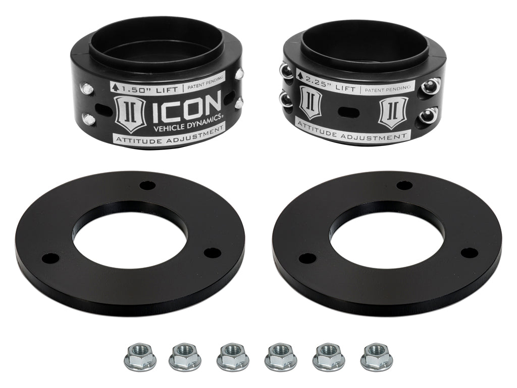 17-20 Ford Raptor .5-2.25 Inch AAC Front Leveling Kit, ICON Alloys