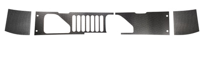 Cowl and Hood Vent Accents Fits 2007-2018 Jeep Wrangler JK