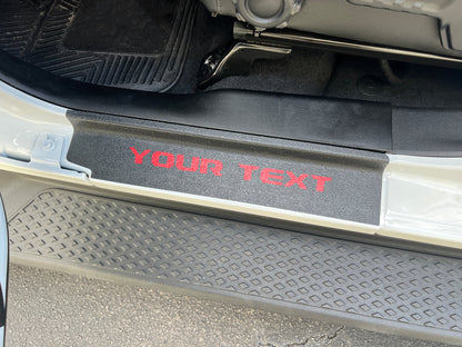 Textured Door Sill Overlays Fits 2019-2027 Jeep Wrangler