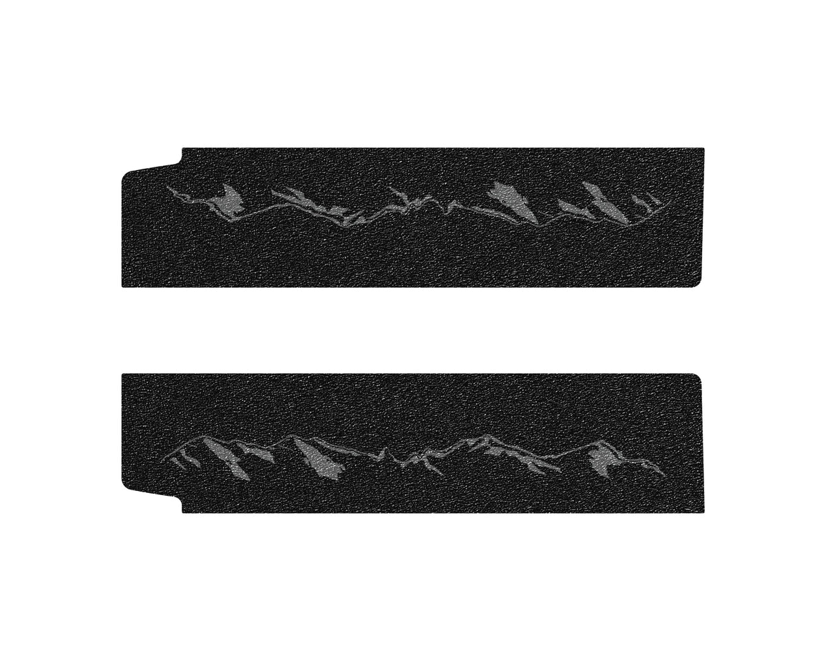 Textured Door Sill Overlays Fits 2019-2027 Jeep Wrangler
