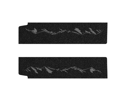 Textured Door Sill Overlays Fits 2019-2027 Jeep Wrangler