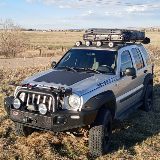 Jeep Liberty KJ (2002-2007) Lensun 100W Hood Flexible Solar Panel