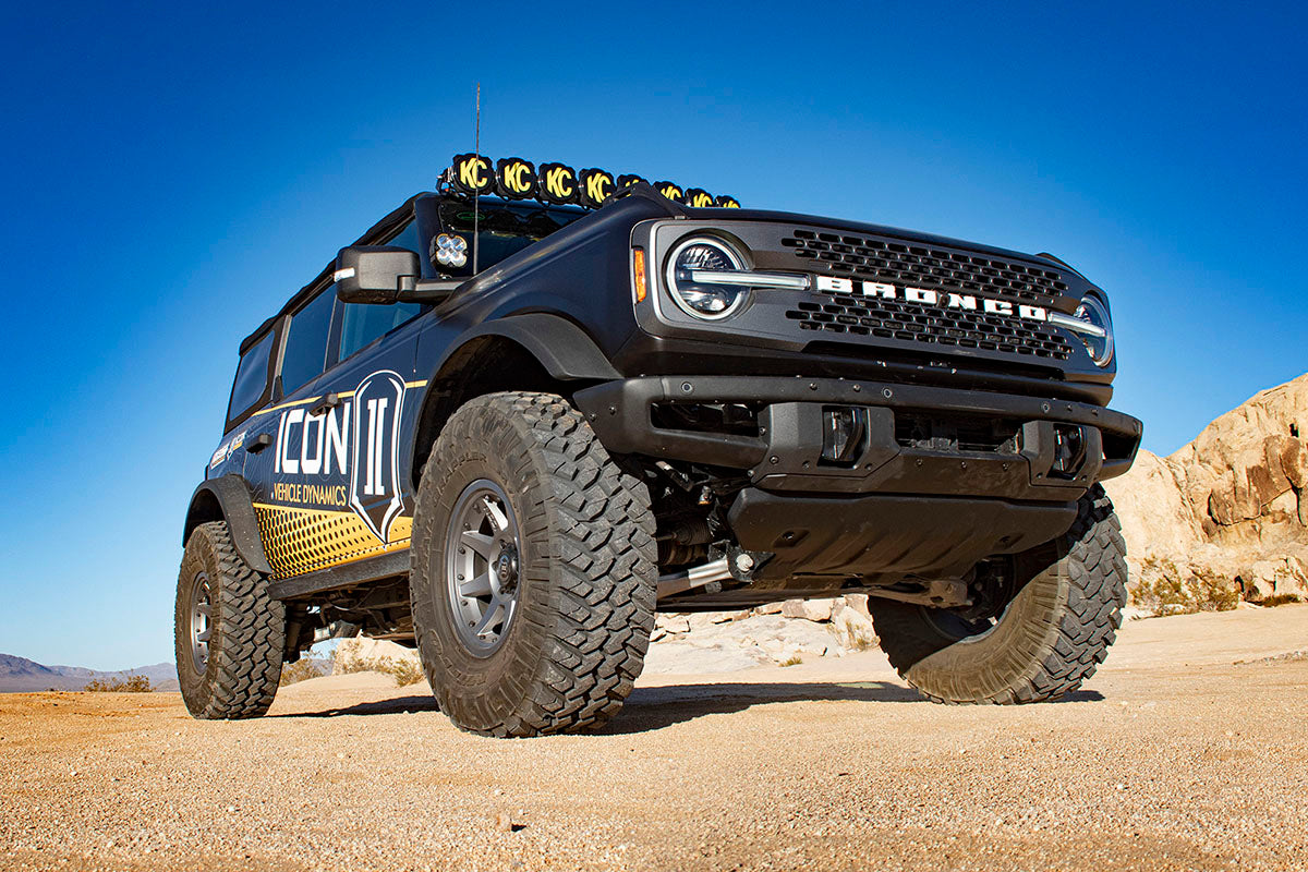 2021-2023 Ford Bronco Non-Sasquatch 3-4 Inch Lift Stage 3 Suspension System Tubular Icon Vehicle Dynamics